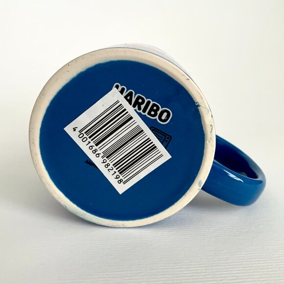 Haribo Gummy Bears Coffee Tea Mug Cup Blue Collectible Colourful Gold Gummies - Picture 8 of 11